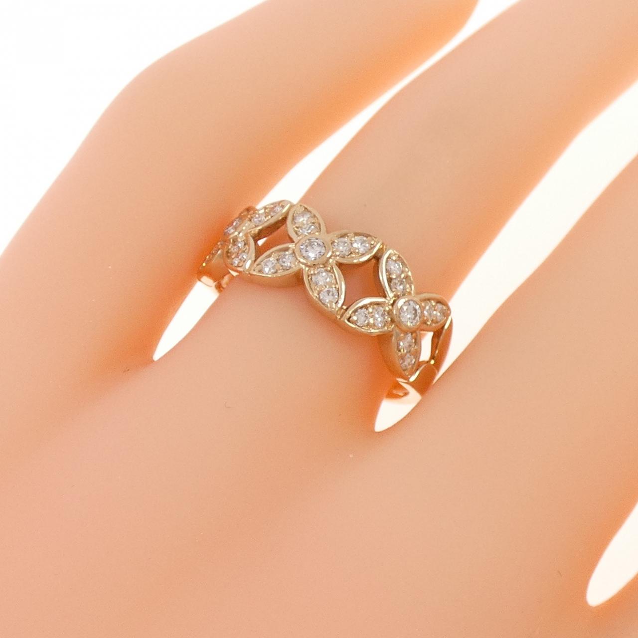 K18PG ダイヤモンド リング 0.34CT