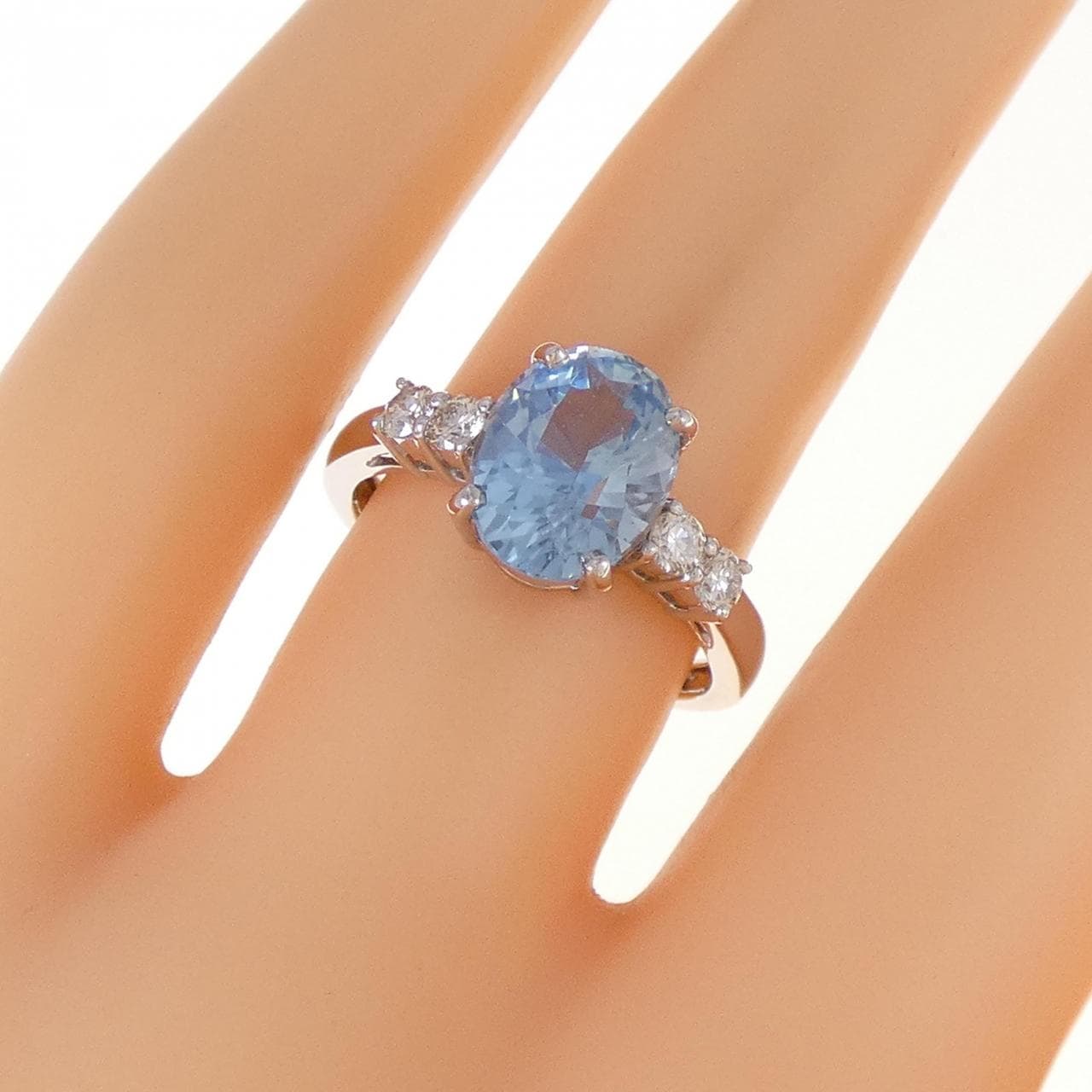 [再加工款] PT海蓝宝戒指 2.05CT