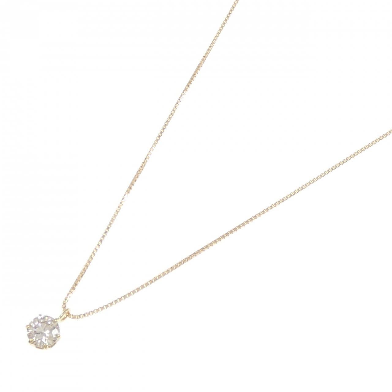 K18YG ソリティア ダイヤモンド ネックレス 0.252CT