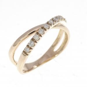 K18PG ダイヤモンド リング 0.10CT