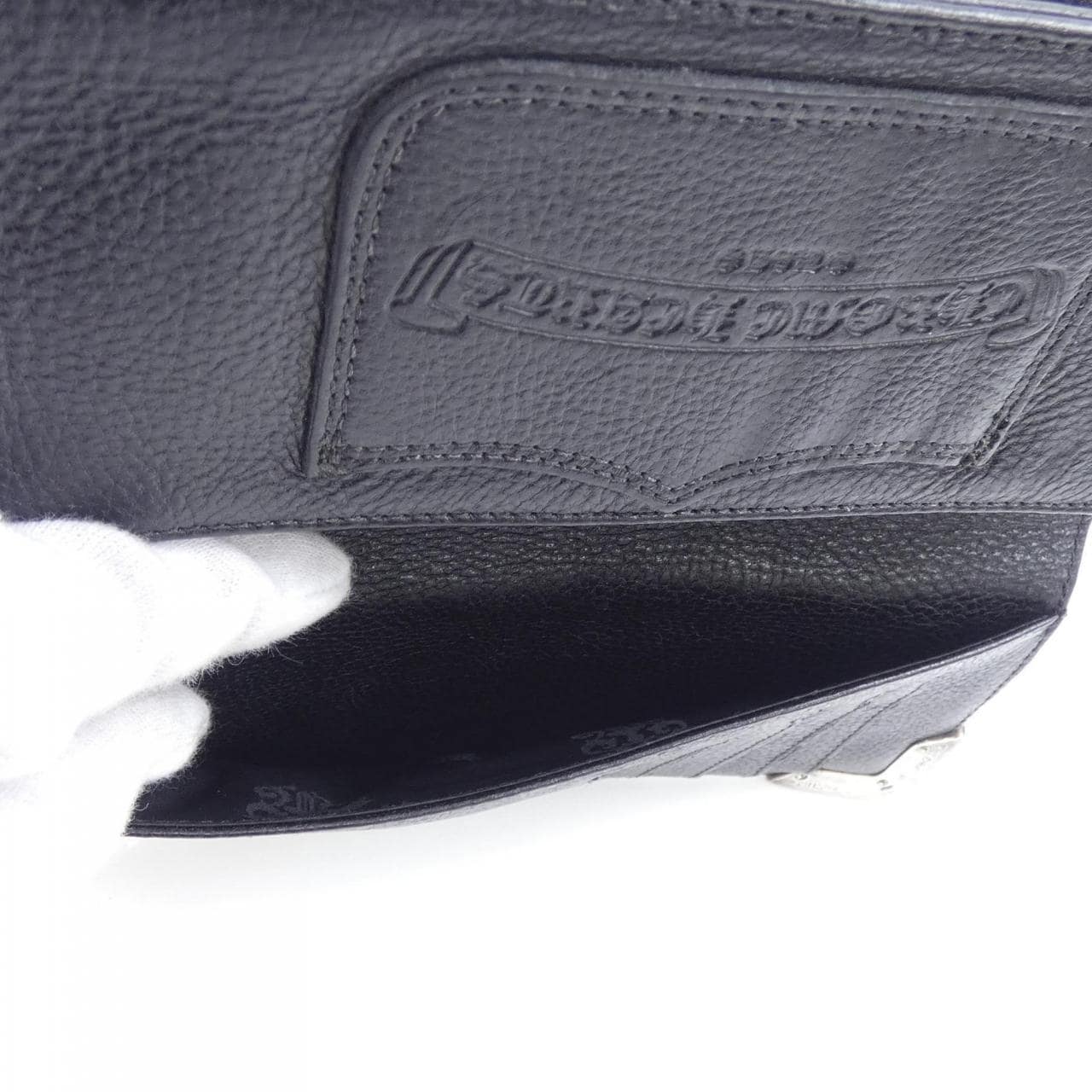 クロムハーツ CHROME HEARTS LNG SNGL FOLD TIPS グロメット付 WALLET