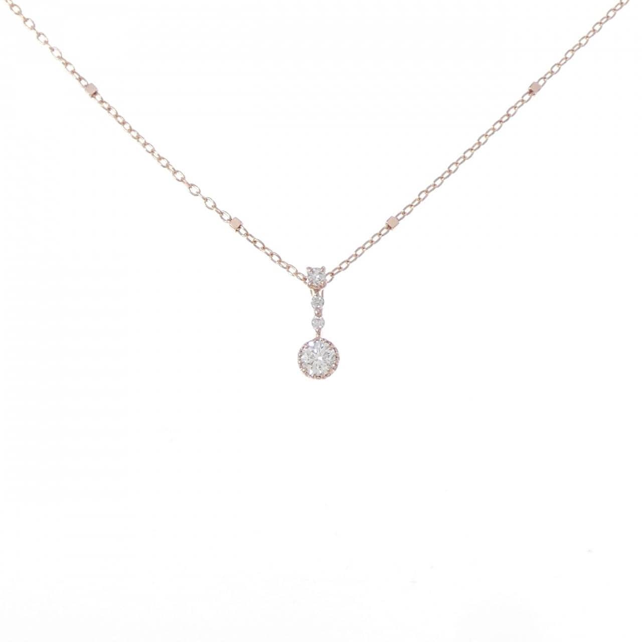 K10PG ダイヤモンド ネックレス 0.14CT