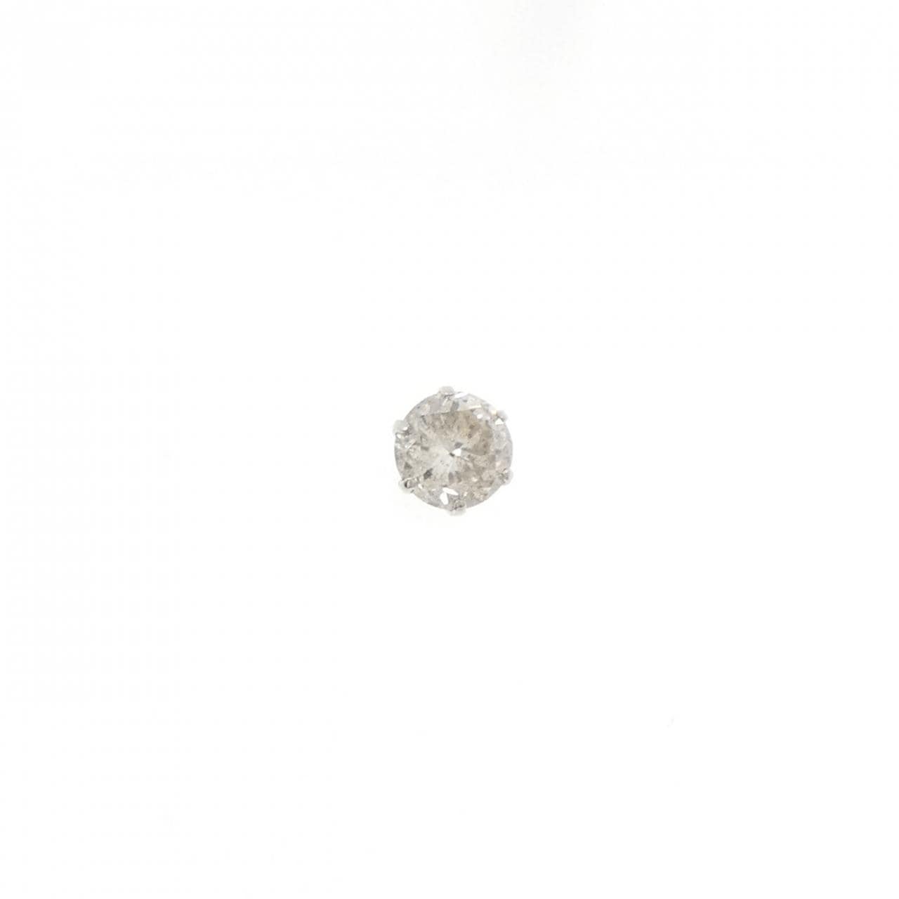 PT900 ソリティア ダイヤモンド ピアス 0.440CT 片耳