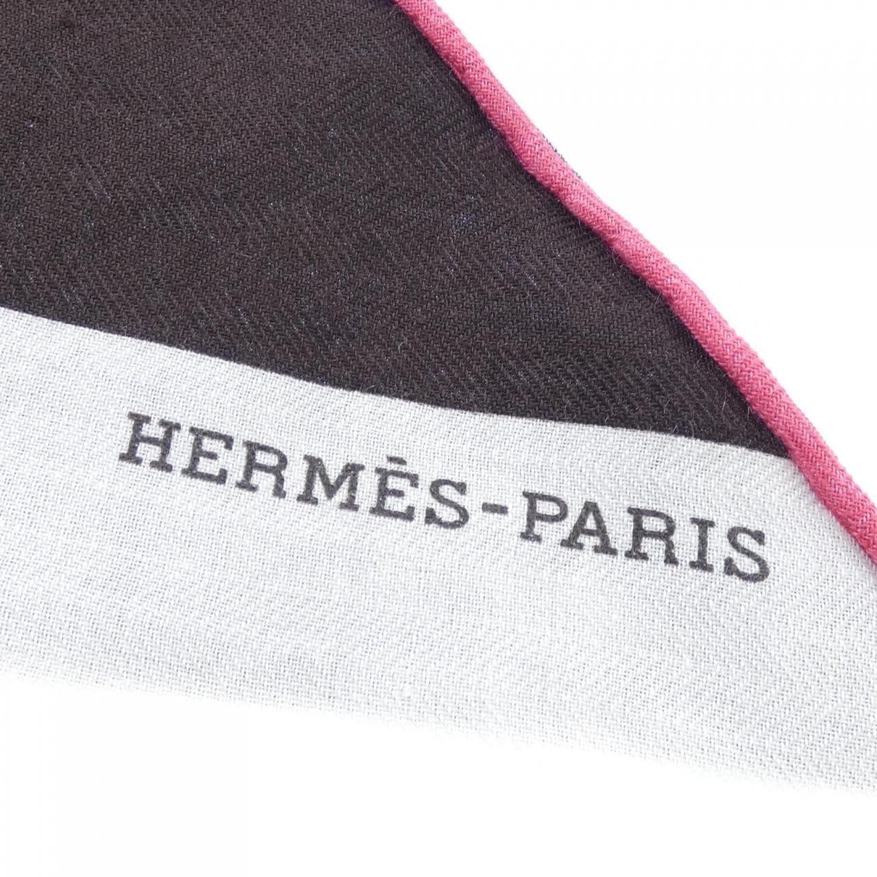 エルメス HERMES アンカドレ ENCADRE H183540S トライアングルジェアン ショール