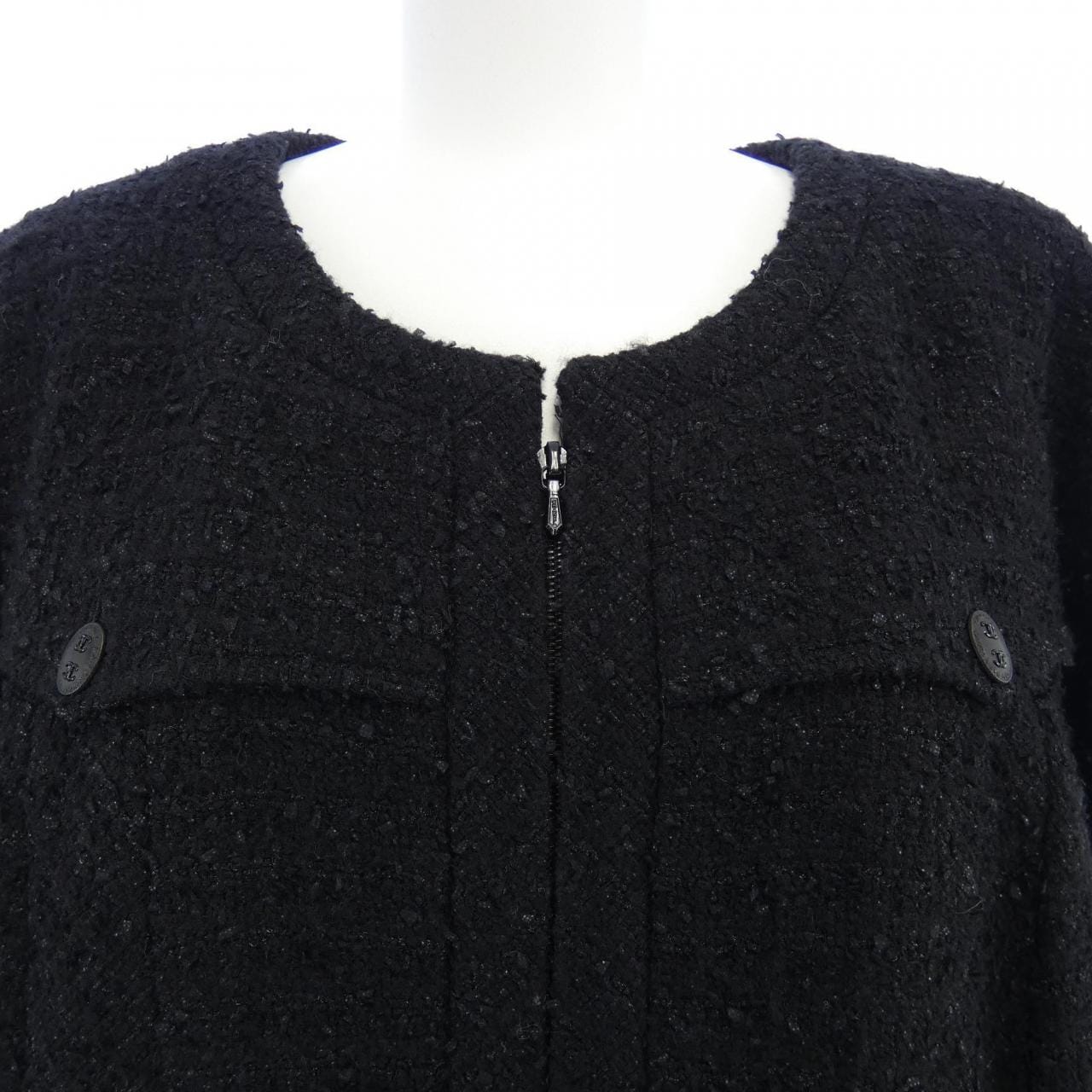【ヴィンテージ】シャネル CHANEL P24330V14844 04A ノーカラージャケット