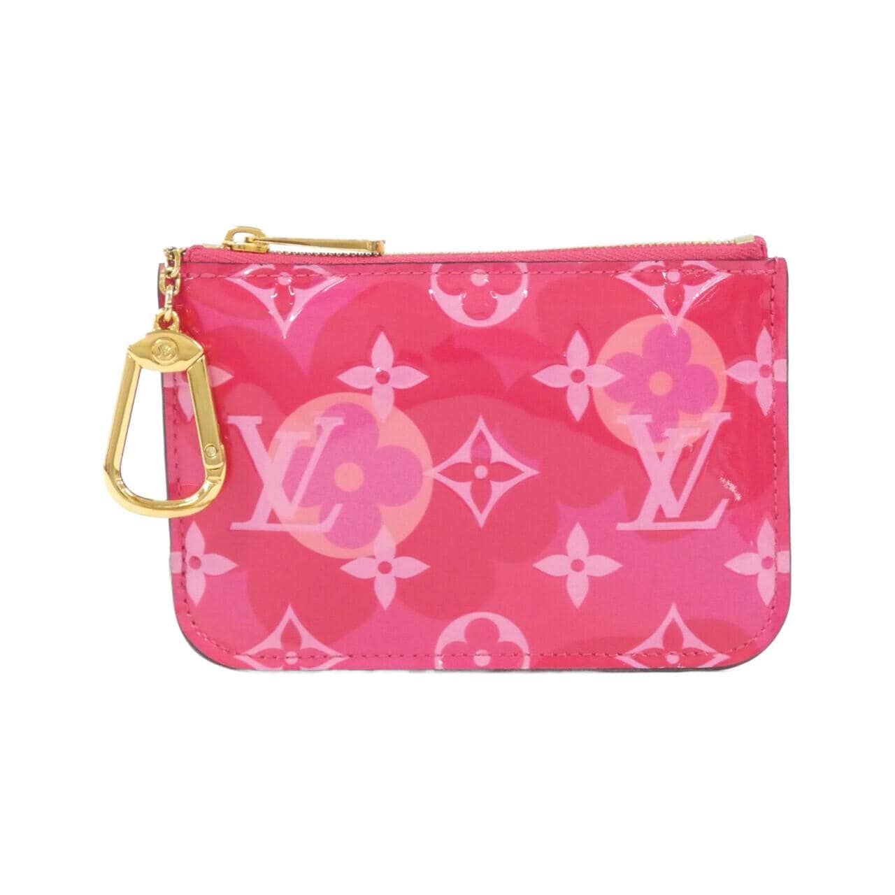 LOUIS VUITTON Vernis (Floral Print) Pochette Cle M90586 Coin &amp; Key Case