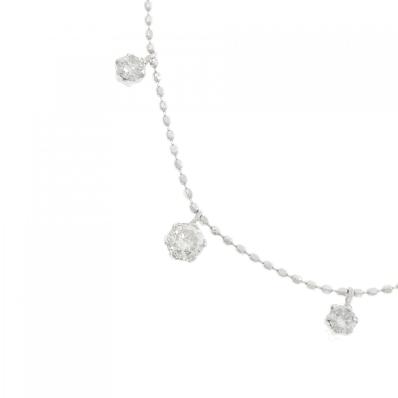 K18WG ダイヤモンド ネックレス 0.50CT