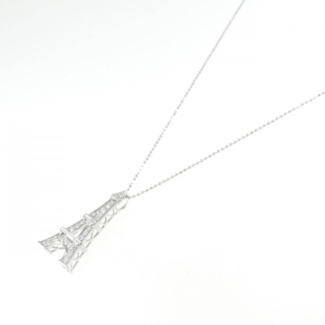 K18WG ダイヤモンド ネックレス 0.50CT