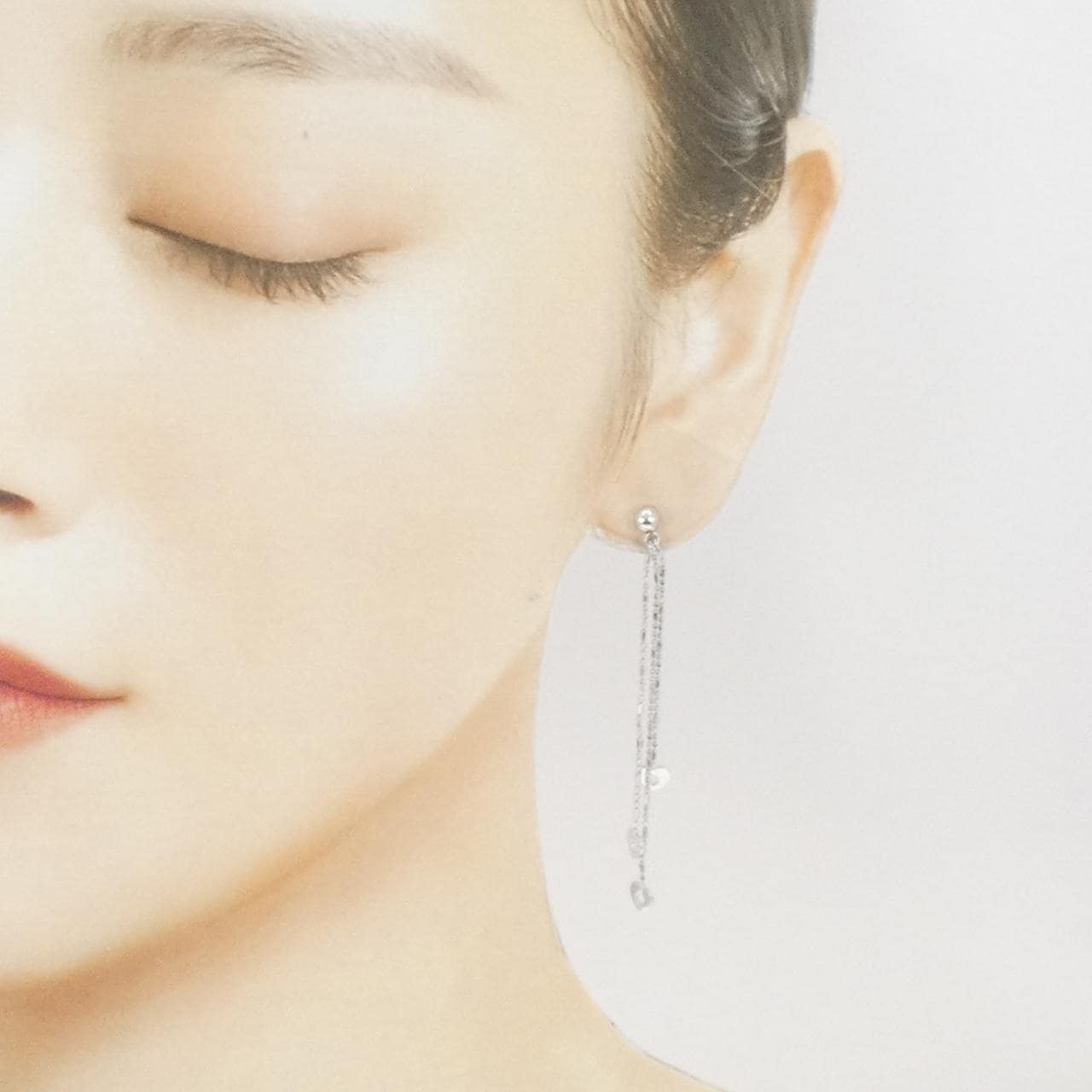 750WG/K18WG ピアス