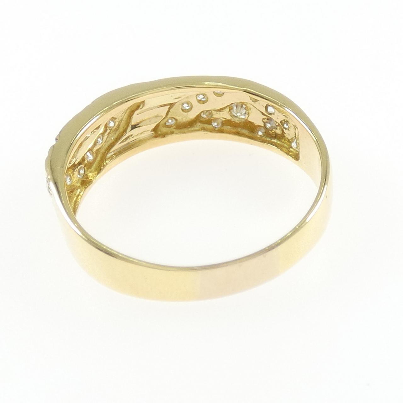 750YG Diamond ring