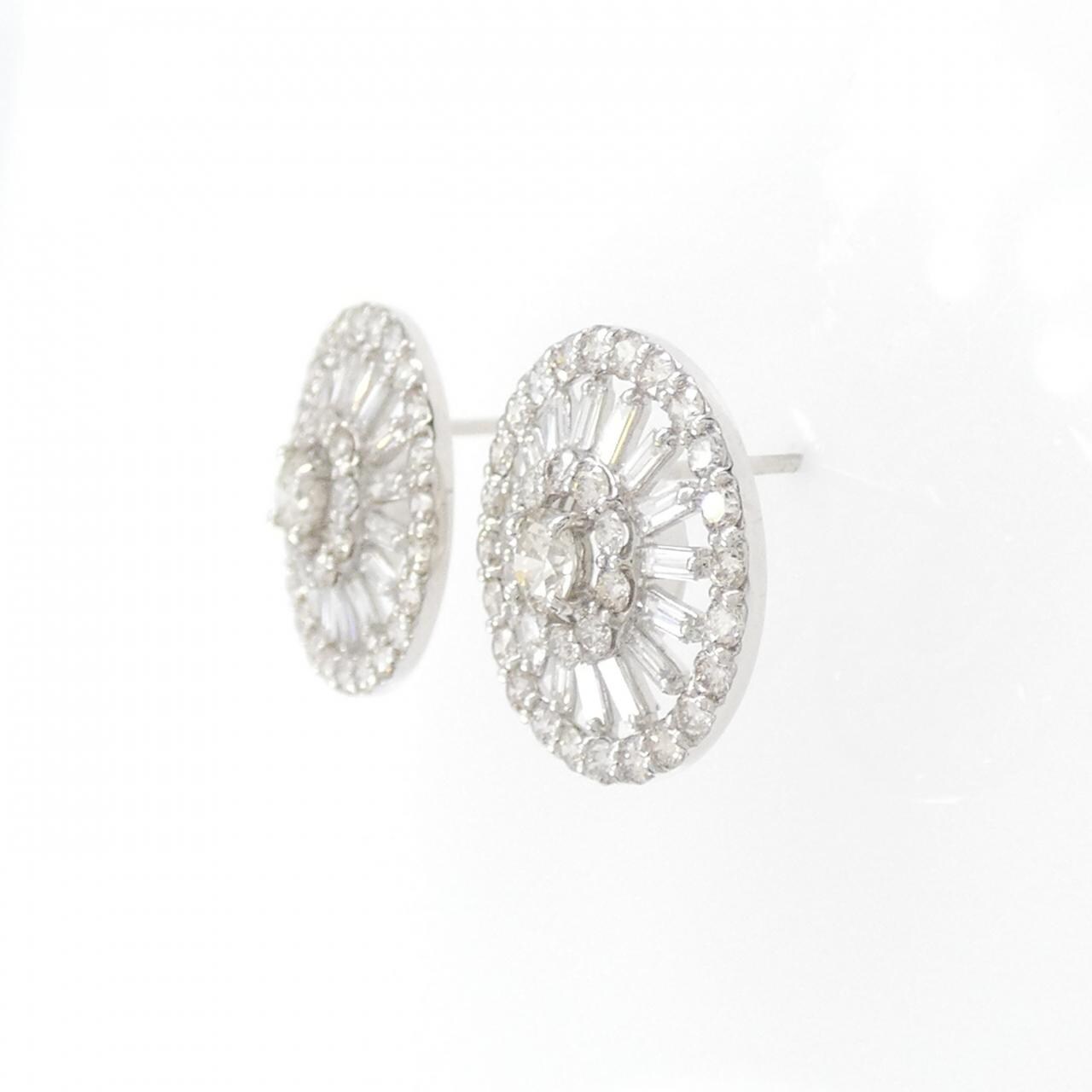 【新品】PT900 ダイヤモンド ピアス 2.00CT