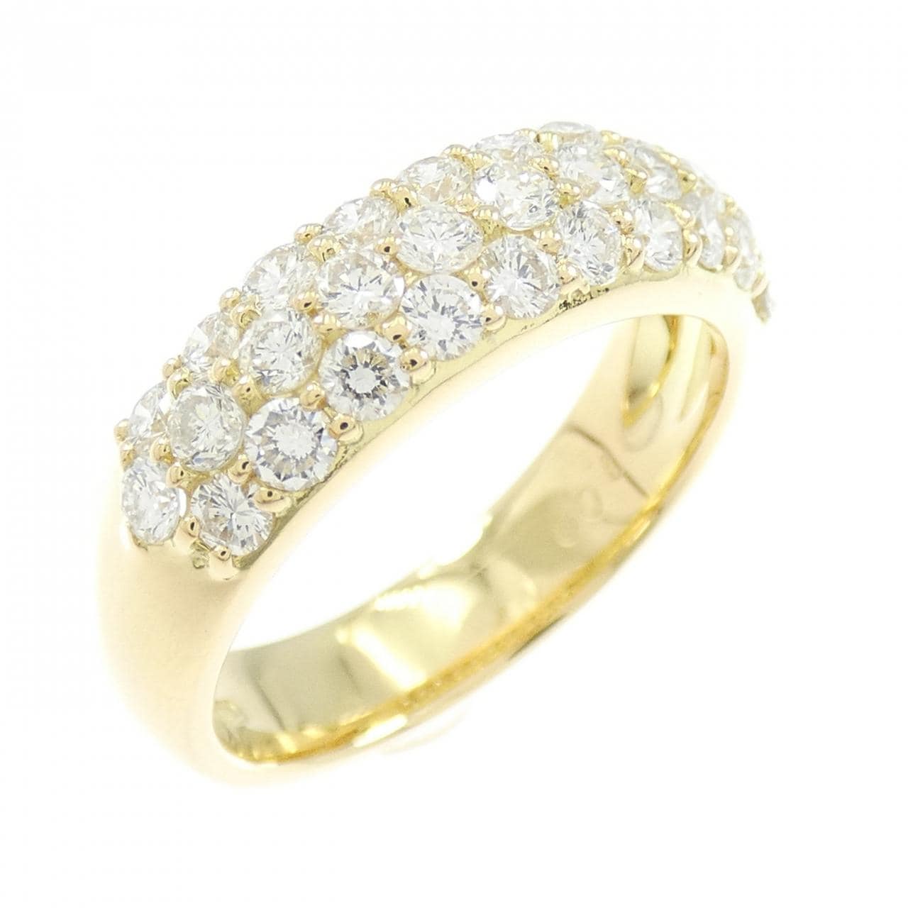 K18YG パヴェ ダイヤモンド リング 1.00CT