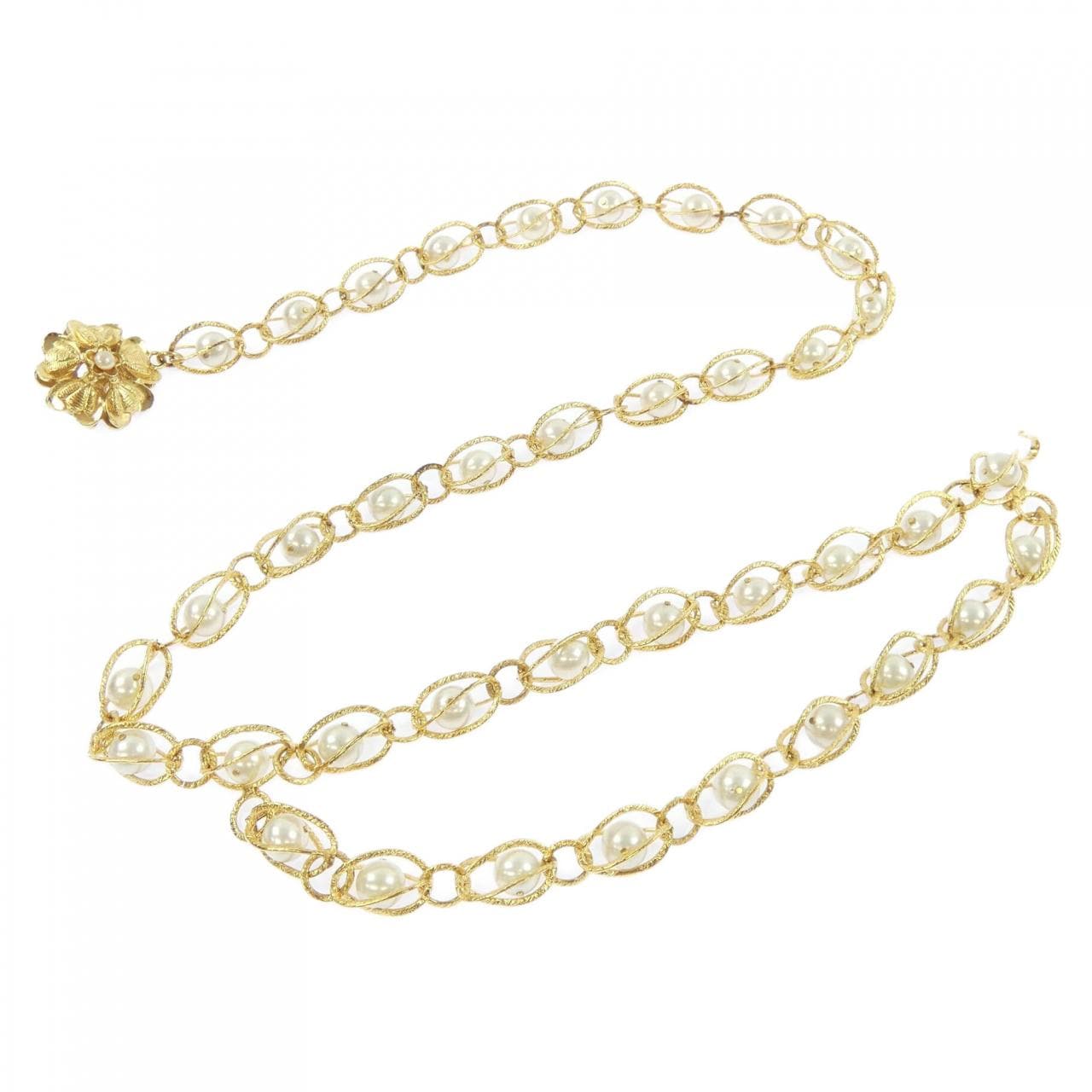 【ヴィンテージ】シャネル CHANEL フラワー チェーンベルト BELT