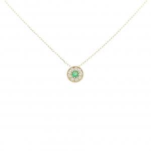 K18YG エメラルド ネックレス 0.12CT