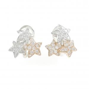 K14WG/K14PG スター ダイヤモンド ピアス