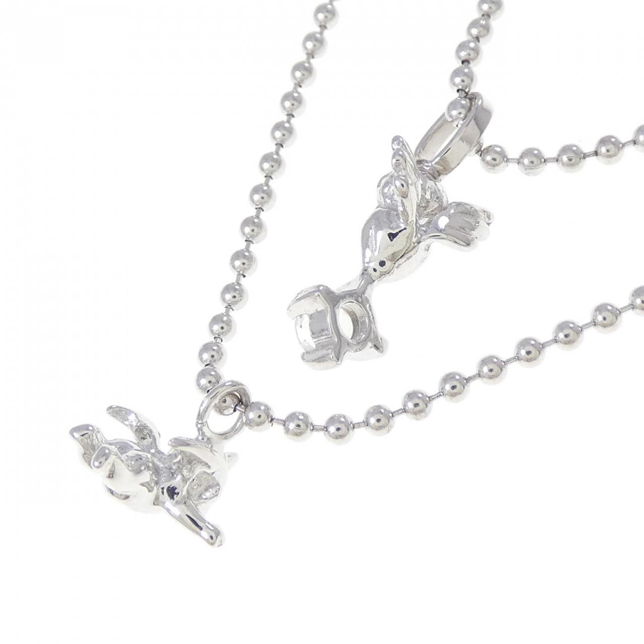 K14WG エンジェル ムーンストーン ネックレス