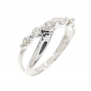 K18WG ダイヤモンド リング 0.20CT