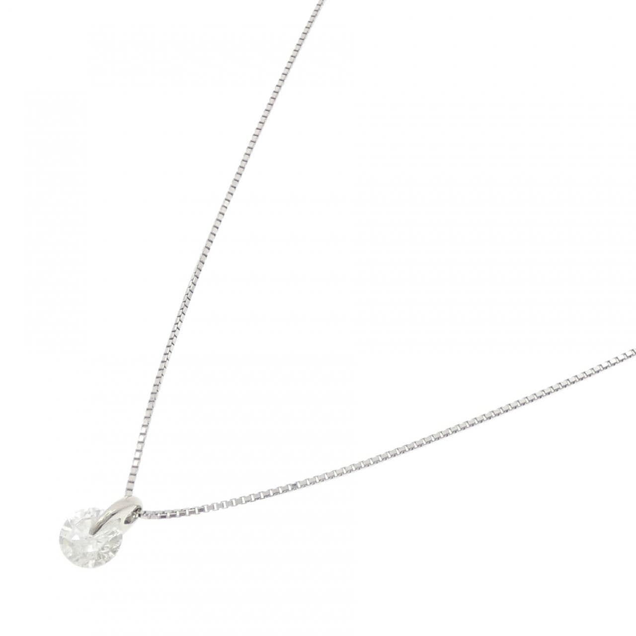 PT900/PT850 ソリティア ダイヤモンド ネックレス 1.077CT