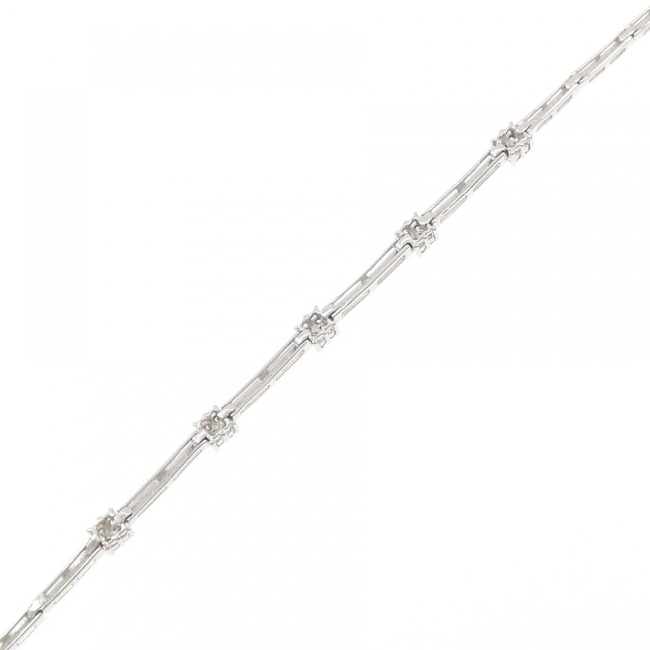 K18WG ダイヤモンド ブレスレット 0.25CT