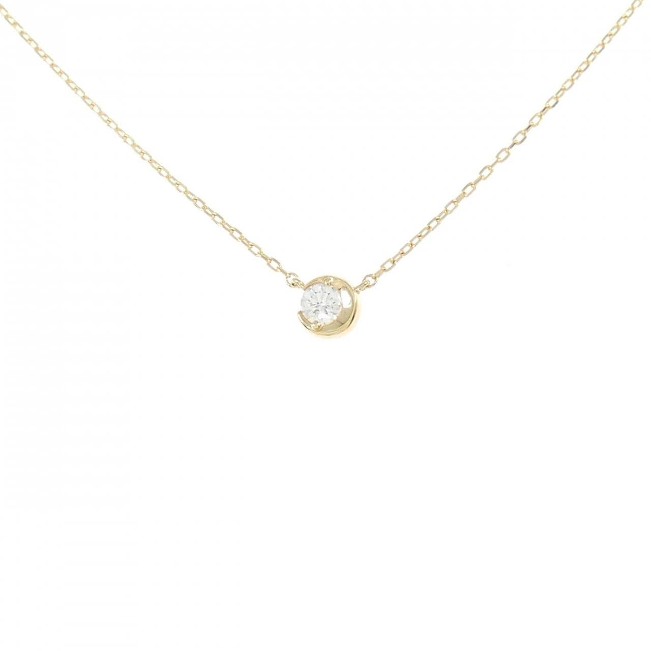 STAR JEWELRY Moon Setting Necklace 0.06CT