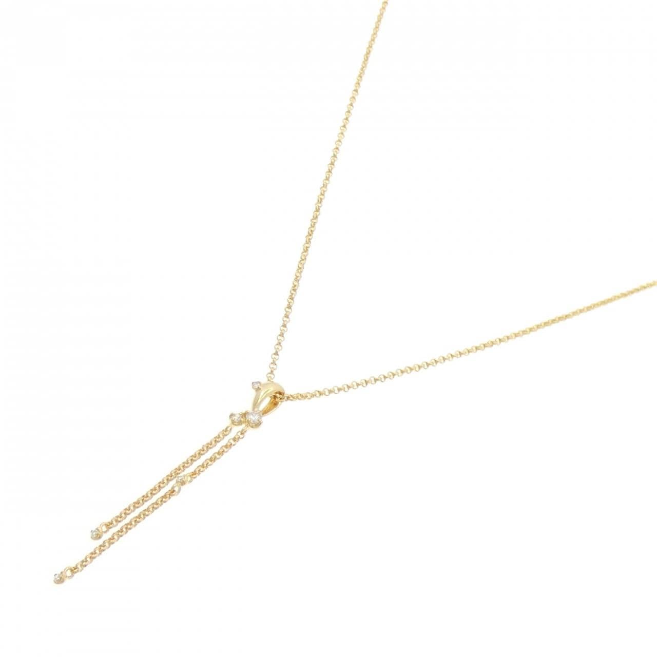 K18YG ダイヤモンド ネックレス 0.07CT