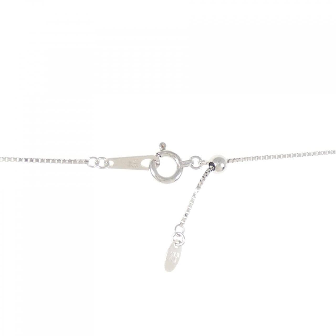 K18WG 白蝶パール ネックレス