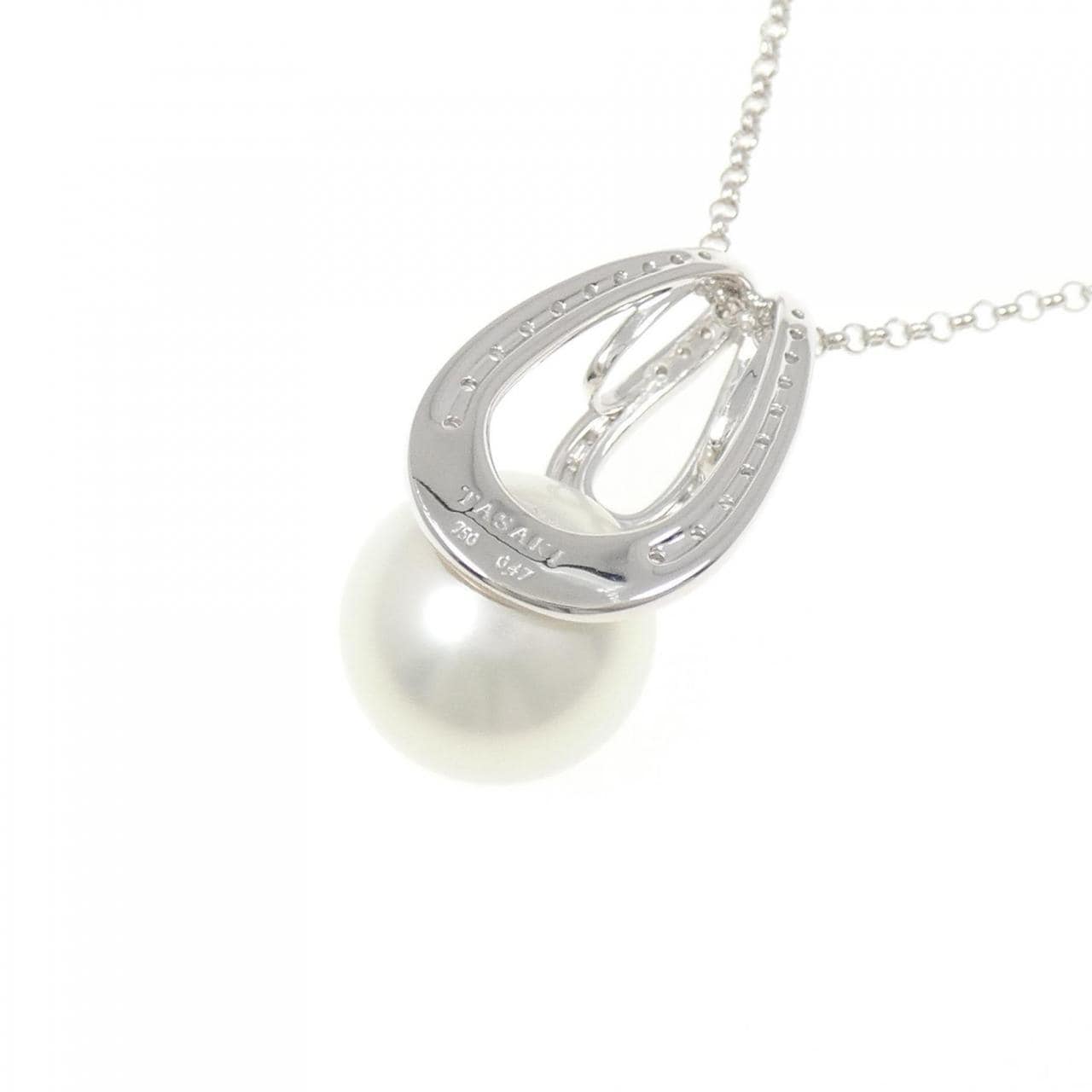 タサキ 白蝶パール ネックレス 14.4mm