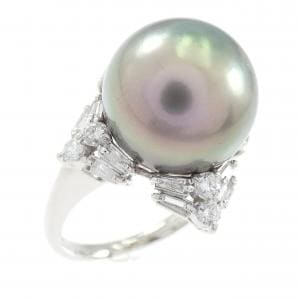 PT900 黒蝶パール リング 13.4mm