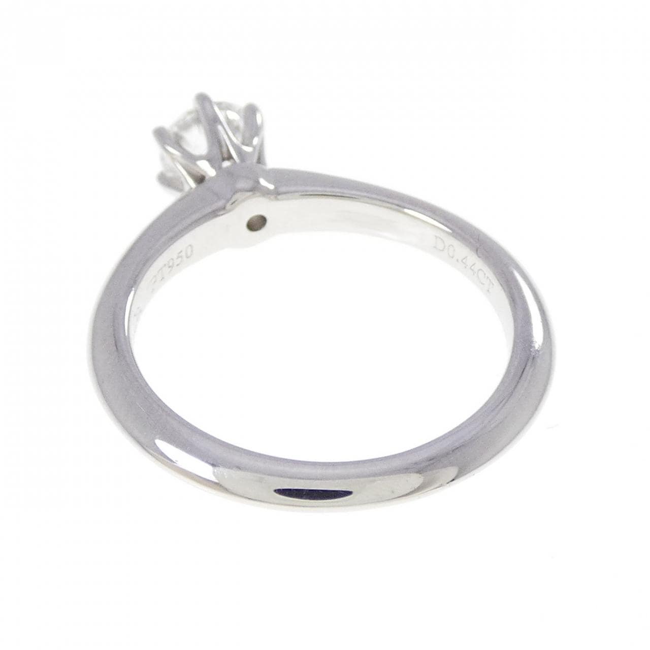 ティファニー クラシックソリティア リング 0.44CT G VS2 3EXT