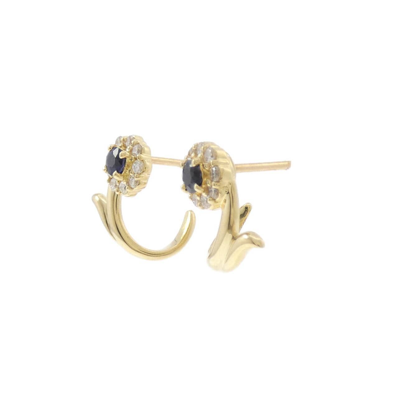 K18YG サファイヤ ピアス 0.30CT