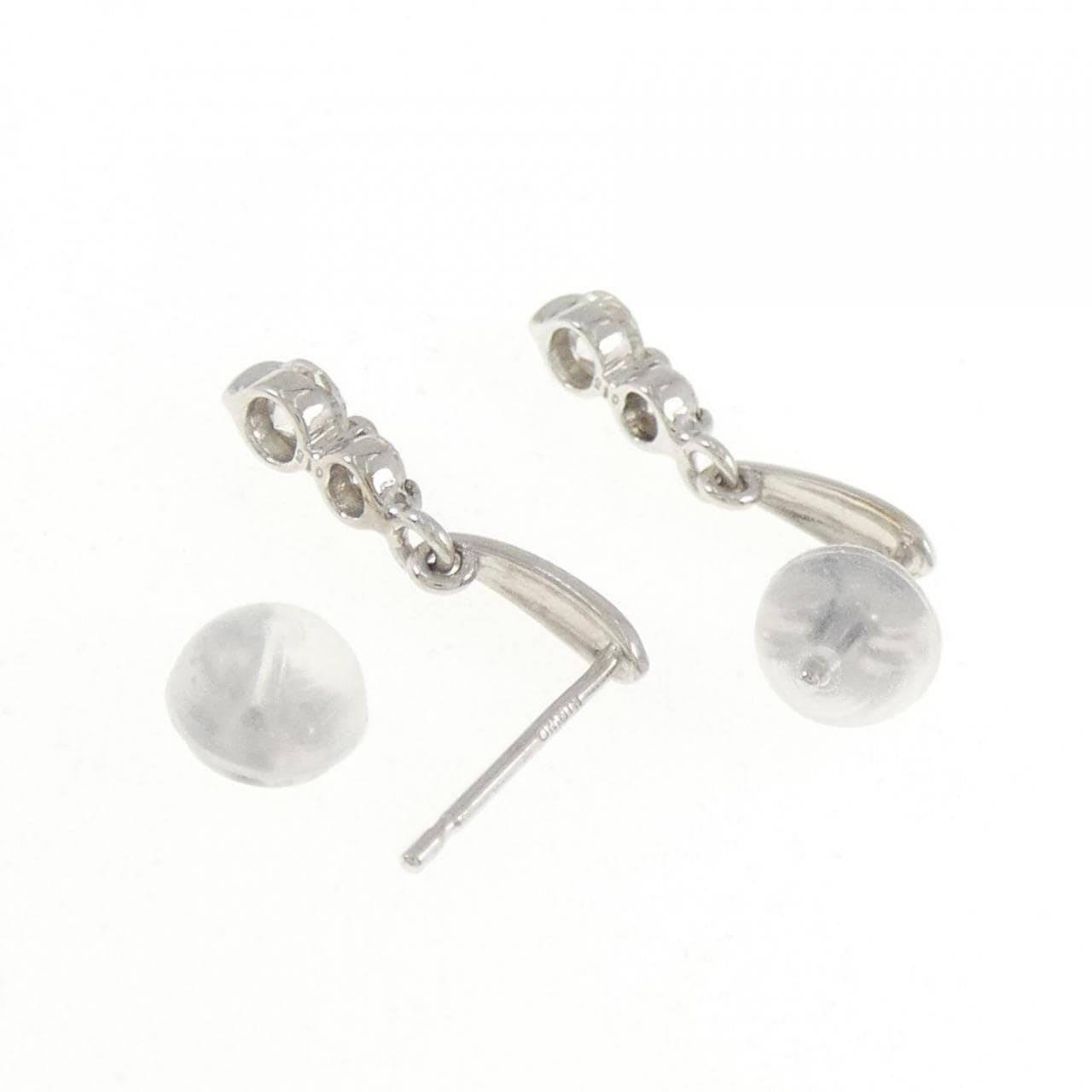 K18WG ダイヤモンド ピアス 0.30CT