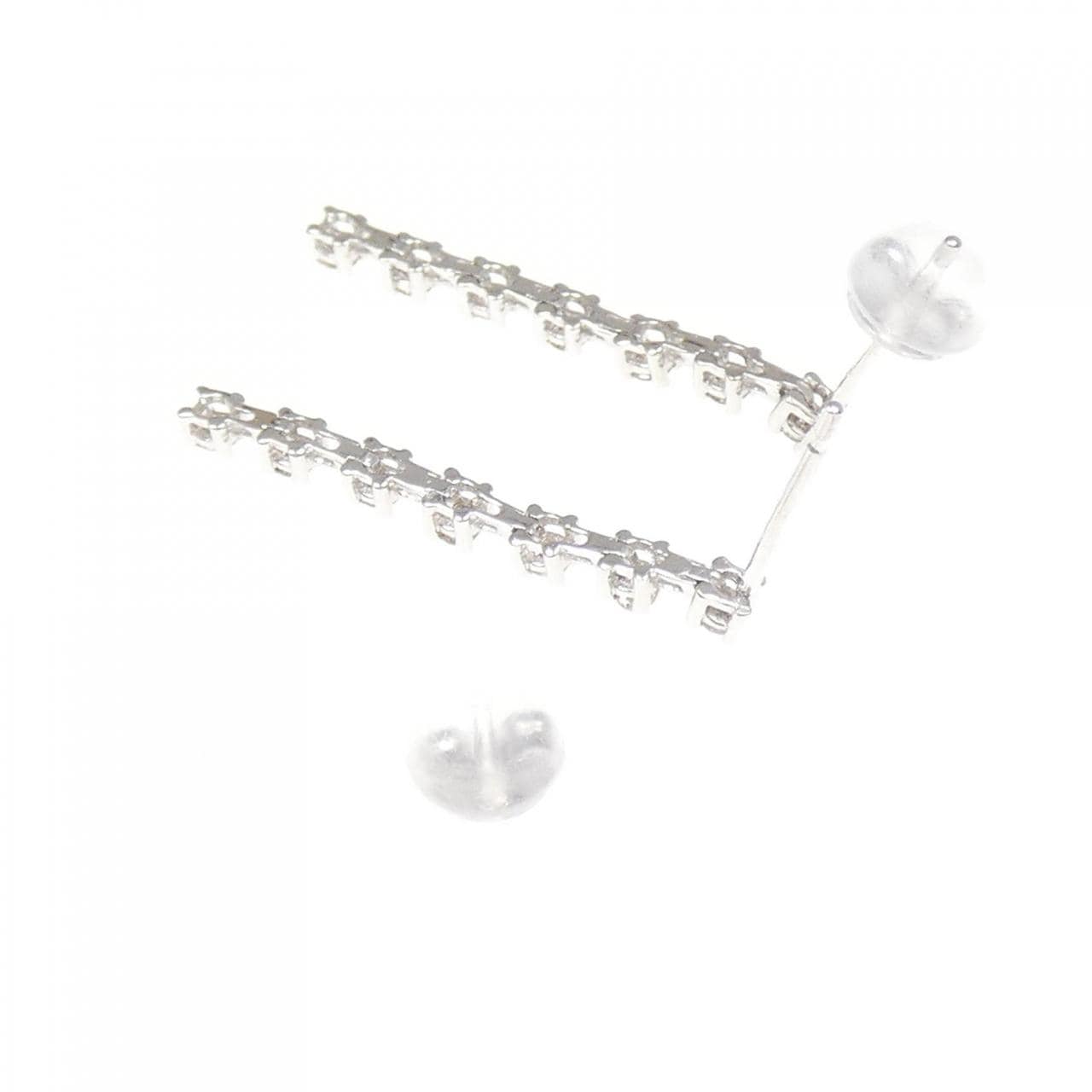 K18WG ダイヤモンド ピアス 0.30CT