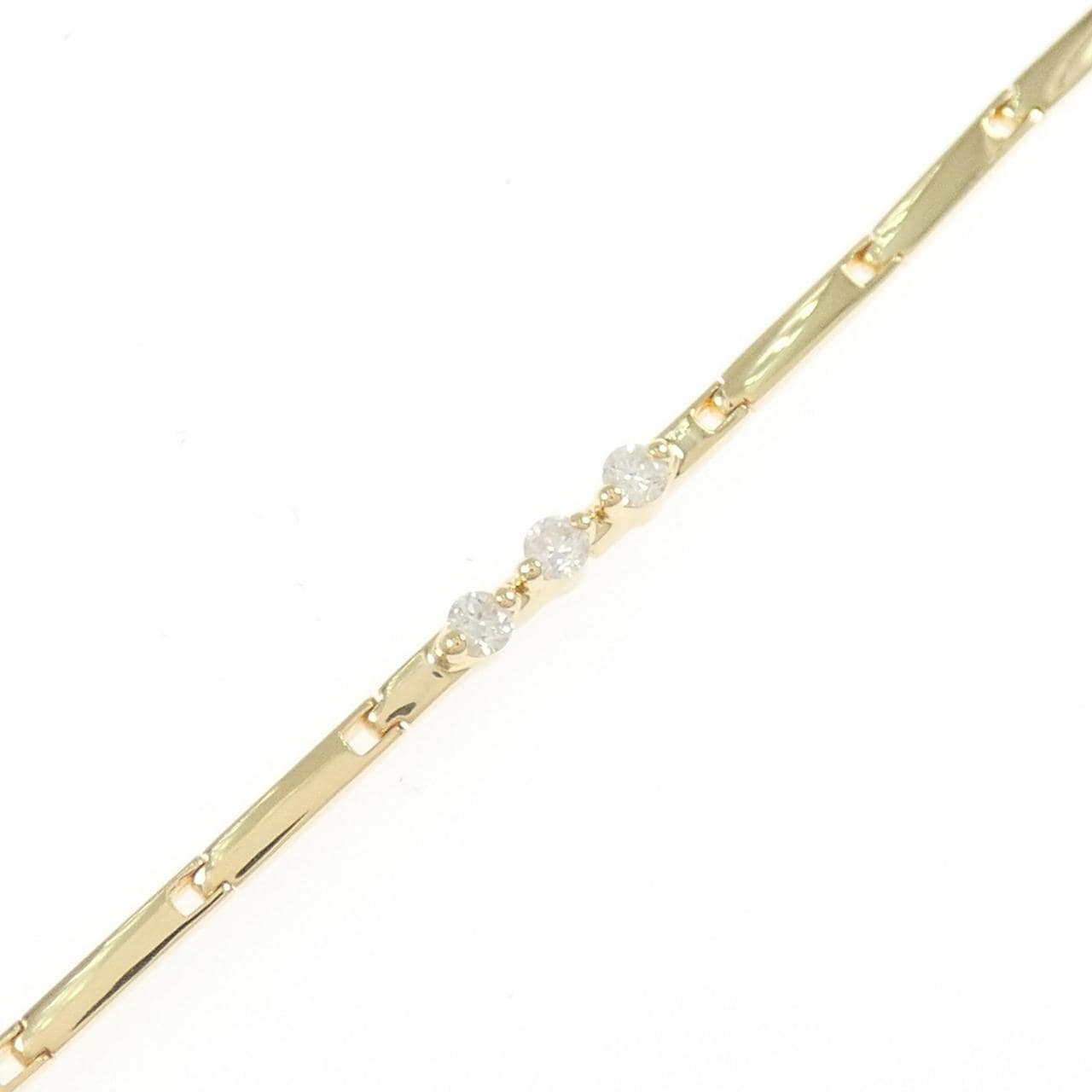 K18YG ダイヤモンド ブレスレット 0.11CT