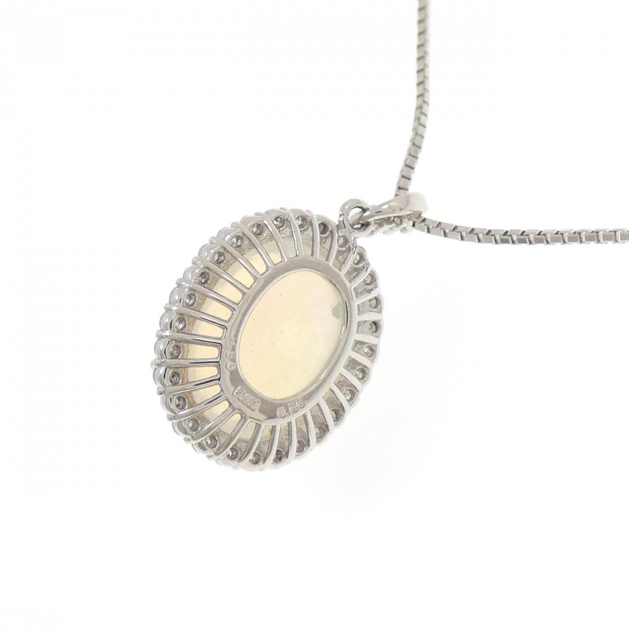 PT900/PT850 オパール ネックレス 2.90CT