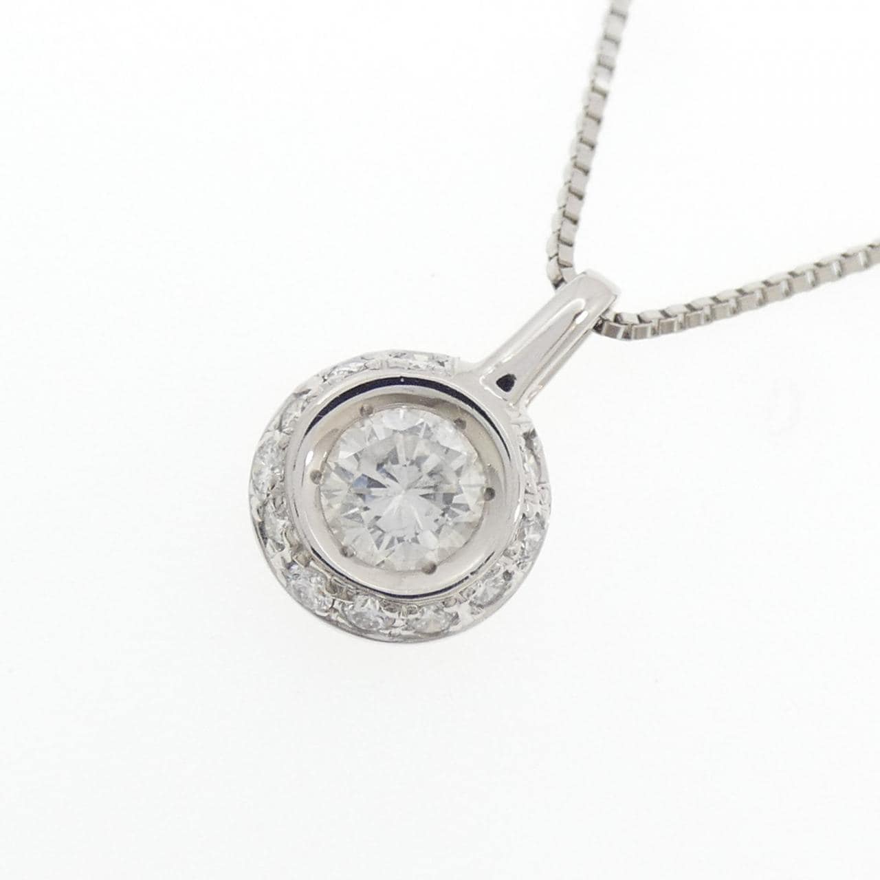 PT900/PT850 ダイヤモンド ネックレス 0.40CT