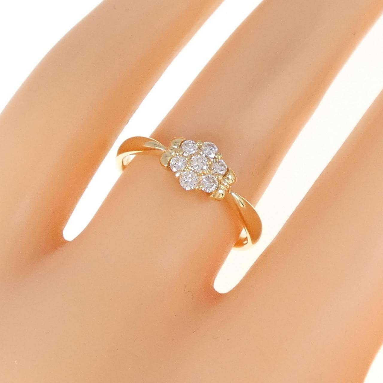 K18YG ダイヤモンド リング 0.20CT