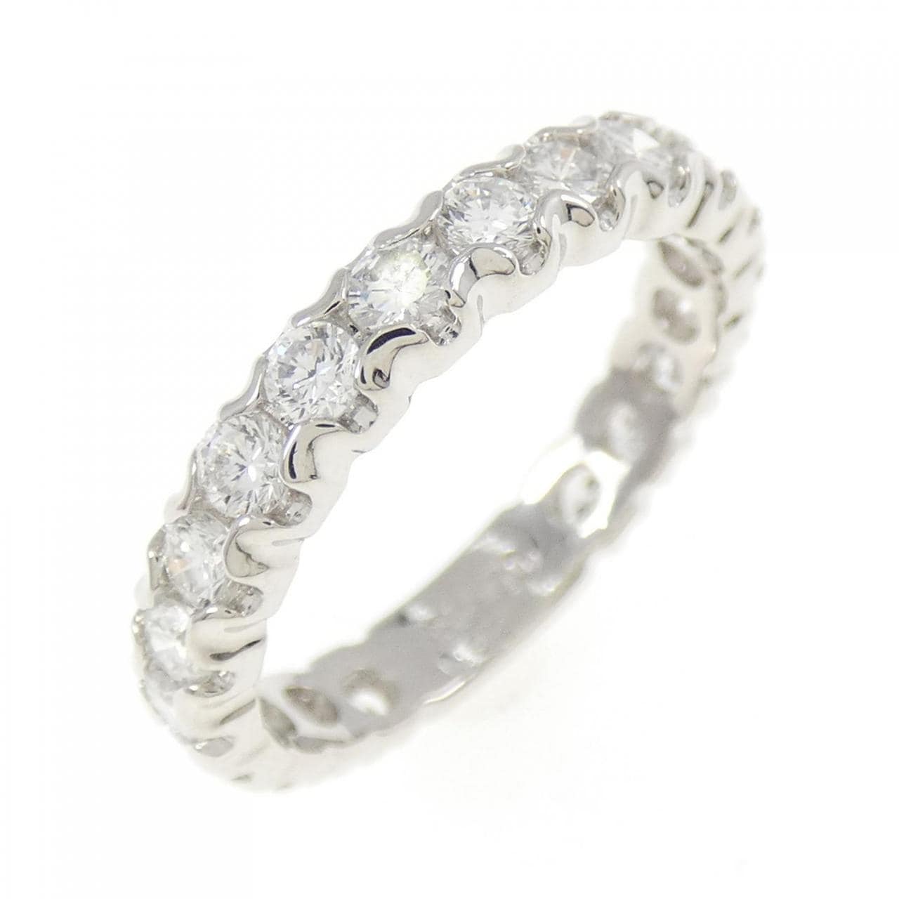 PT900 ハーフエタニティ ダイヤモンド リング 1.02CT