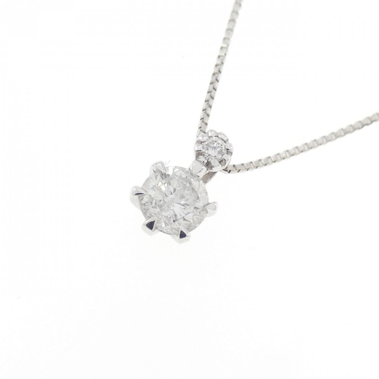 PT900/PT850 ダイヤモンド ネックレス 0.30CT