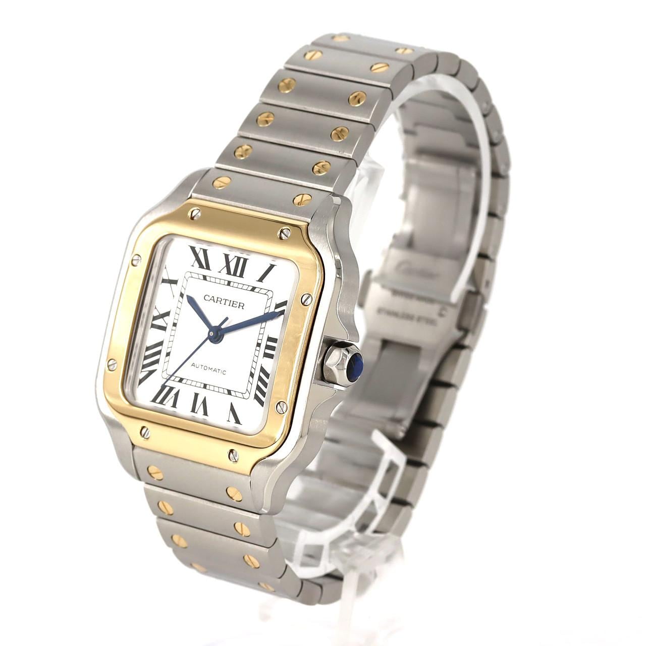 カルティエ サントス･ドゥ･カルティエMM コンビ W2SA0016 SSxYG 自動巻
