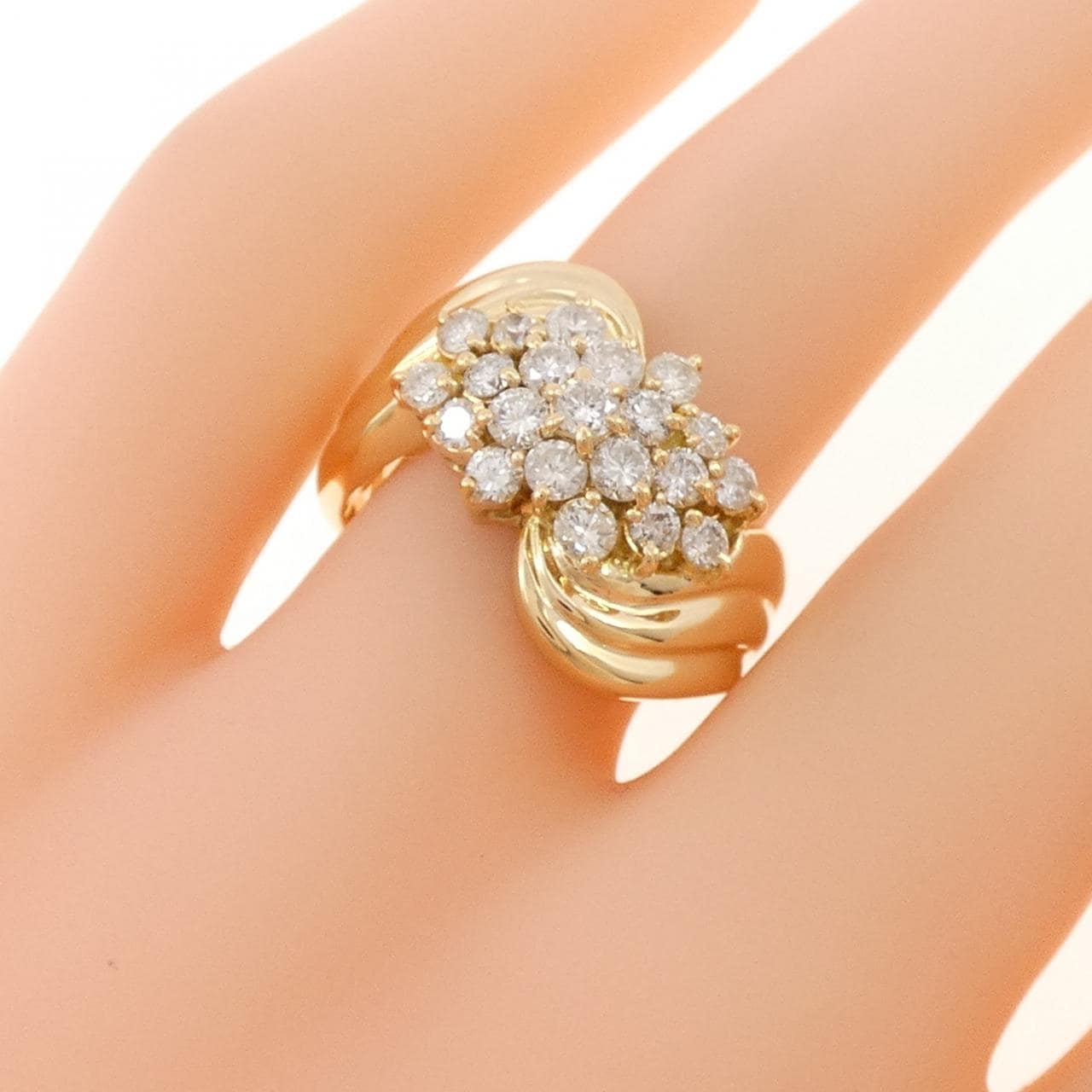 K18YG ダイヤモンド リング 1.00CT