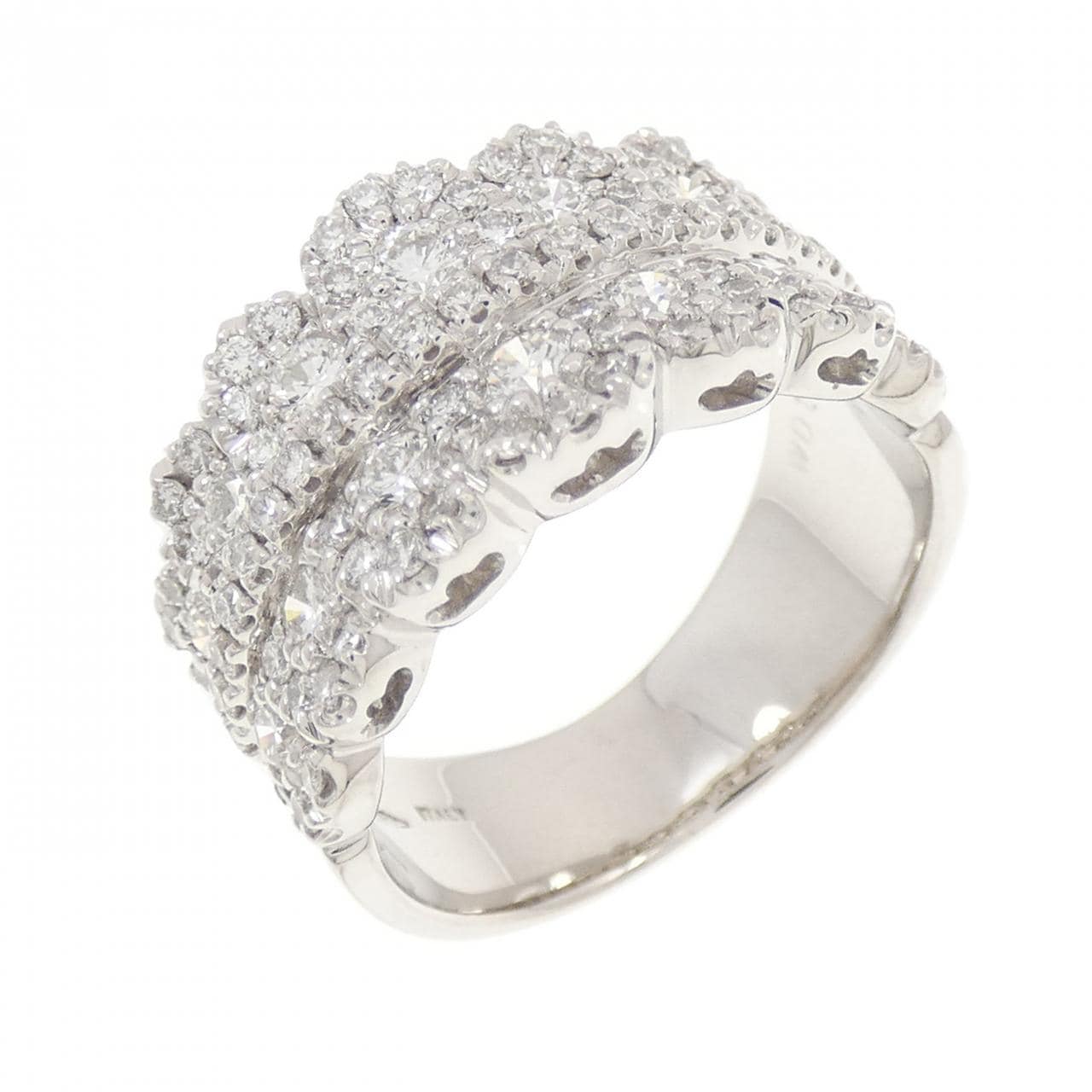 750WG ダイヤモンド リング 1.28CT