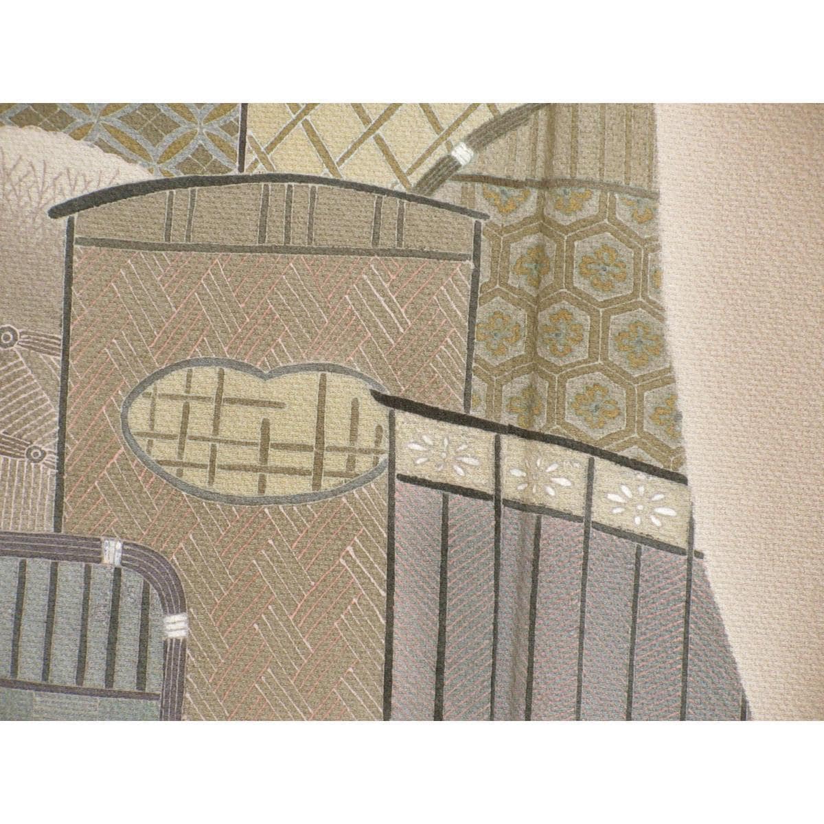 【未使用品】訪問着　友禅加工ボカシ染