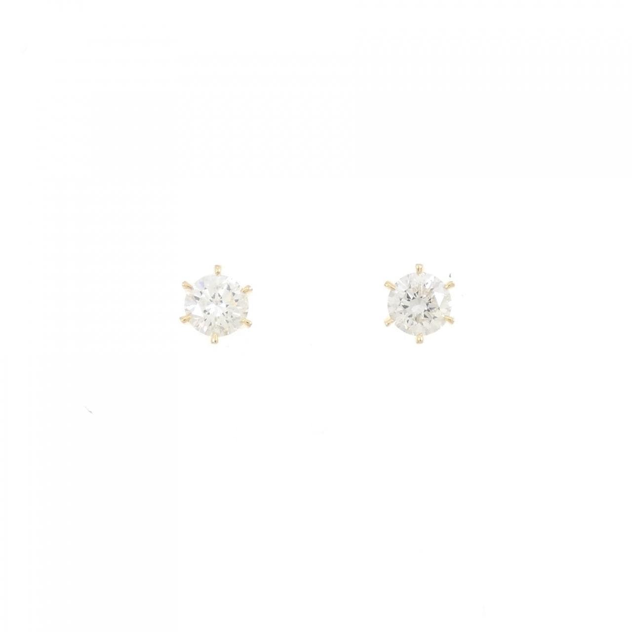 【新品】K18YG ダイヤモンド ピアス 0.319CT 0.317CT G SI2 Good