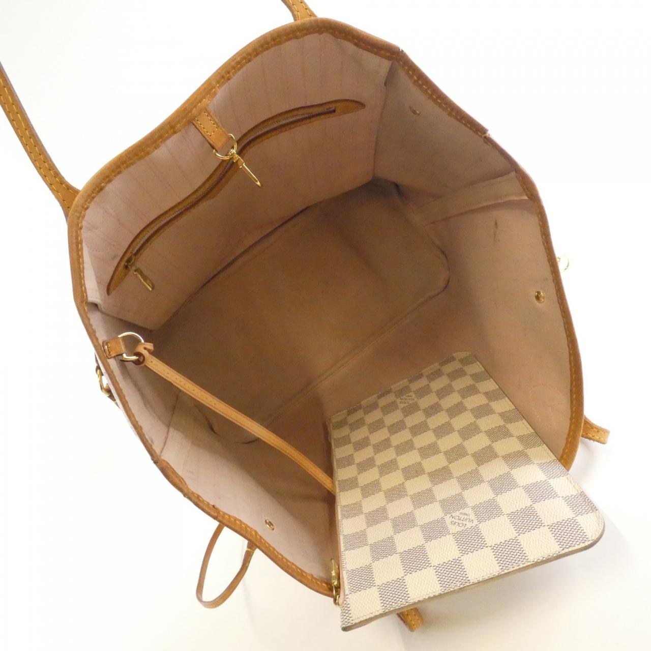 ルイヴィトン ダミエ アズール ネヴァーフル MM N41605 バッグ