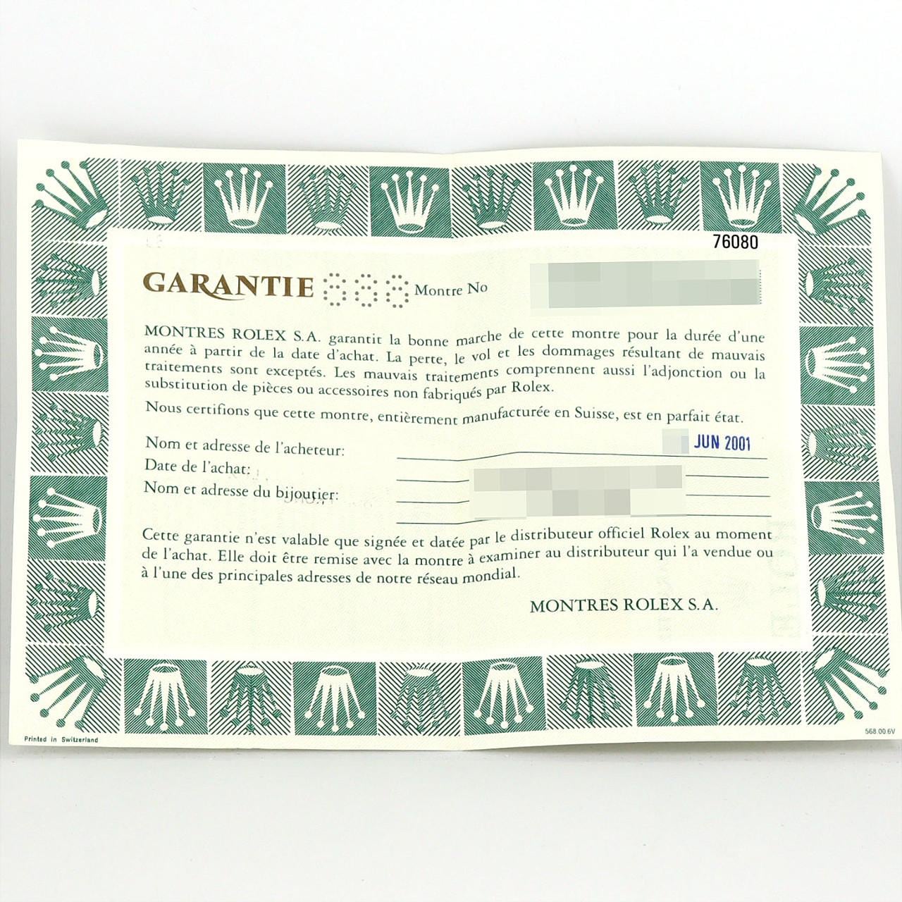 ロレックス オイスターパーペチュアル 76080 SS 自動巻 P番