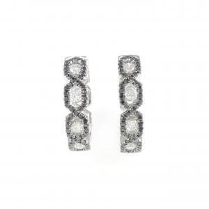 750WG ダイヤモンド ピアス 0.76CT