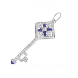 ティファニー チェッカーボード キー ペンダント