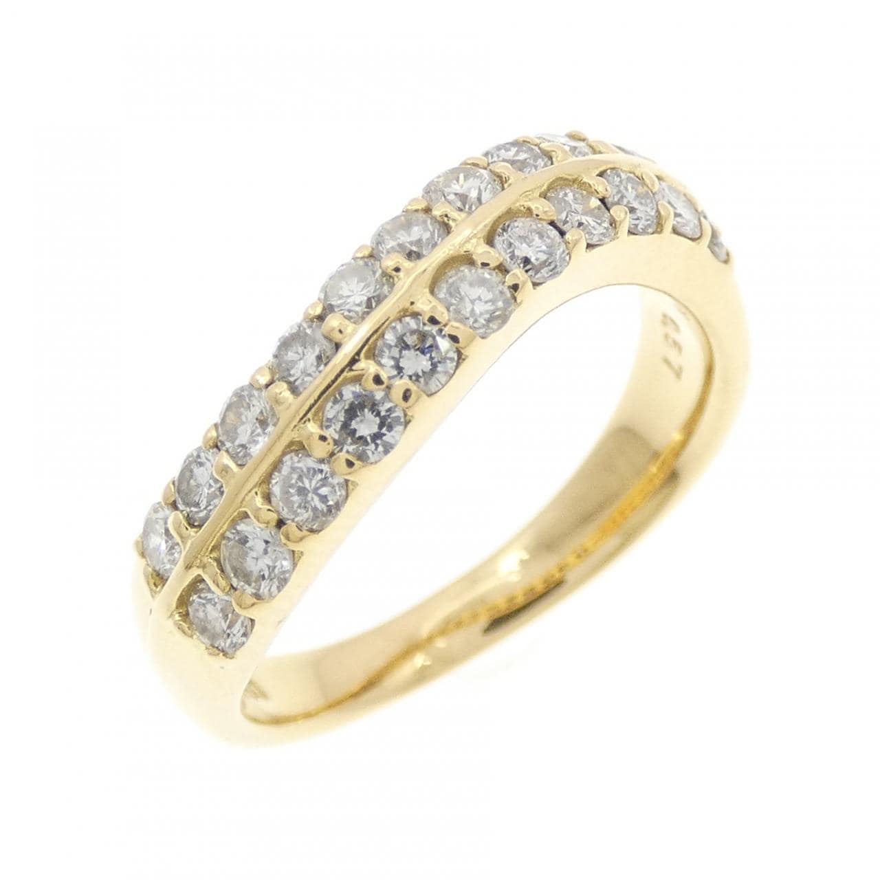 750YG ダイヤモンド リング 0.57CT
