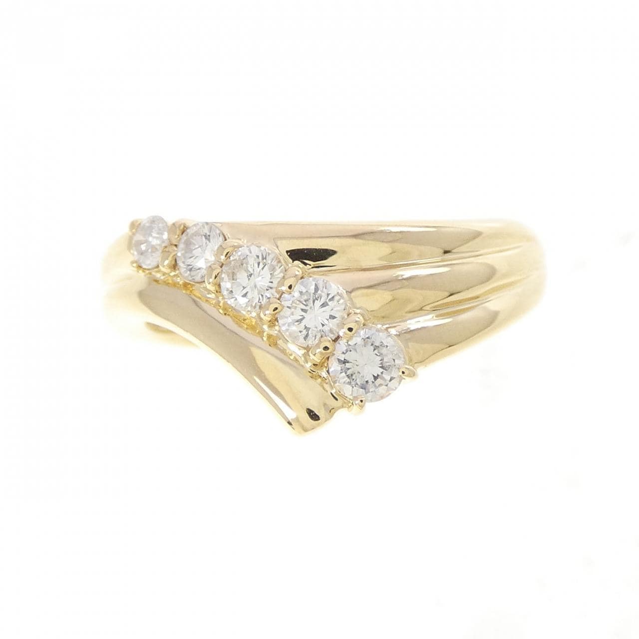 K18YG ダイヤモンド リング 0.32CT