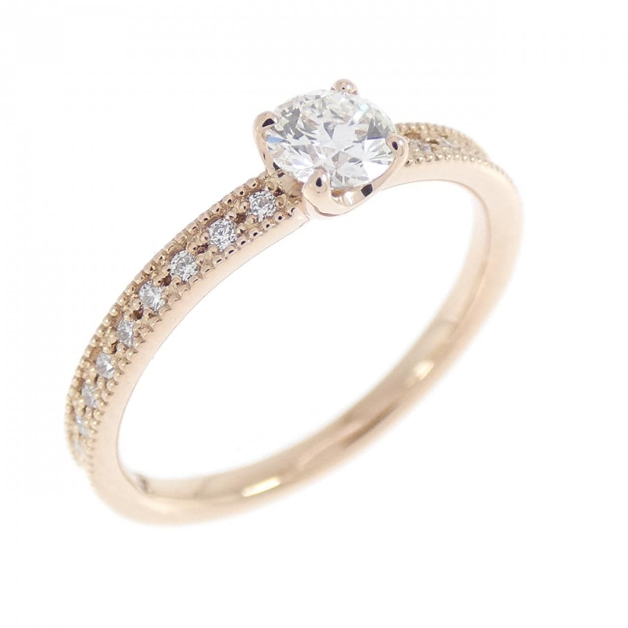 K18PG ダイヤモンド リング 0.220CT